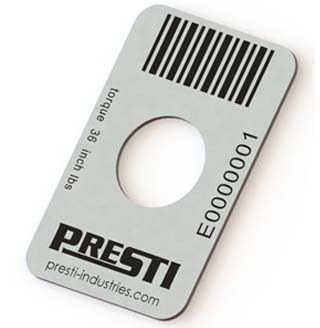 Presti Envelope Barcode Tags